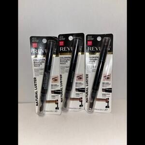 3x Revlon Colorstay brow lights pomade pencil 403 dark brown